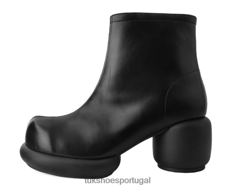 preto calçados J6V0X189 bota anárquica com zíper polido bubble ii mulheres T.U.K. Footwear