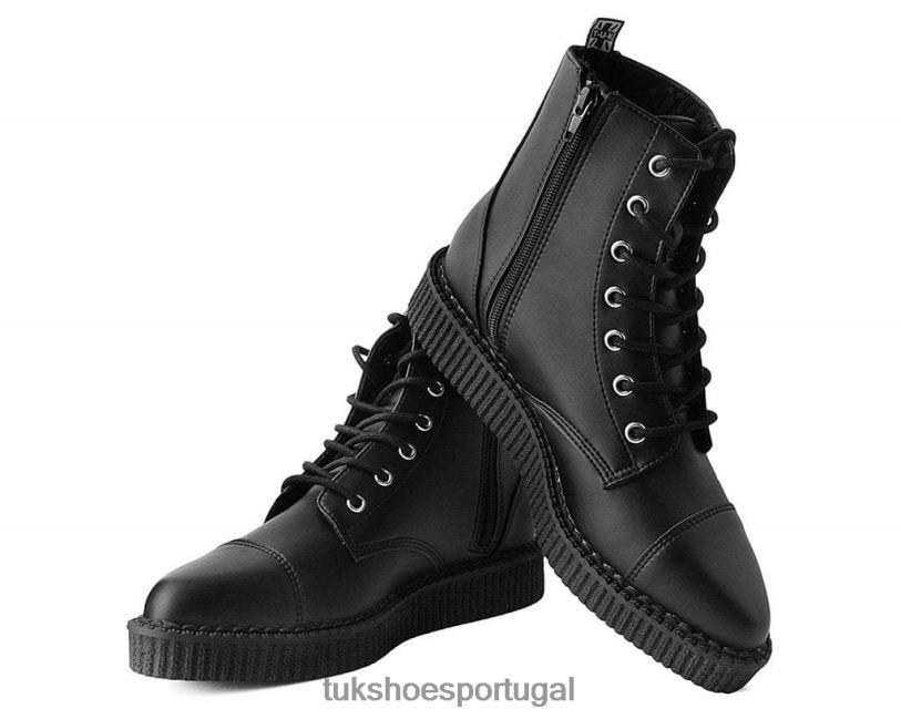 preto calçados J6V0X92 bota de amarrar pontiaguda mulheres T.U.K. Footwear