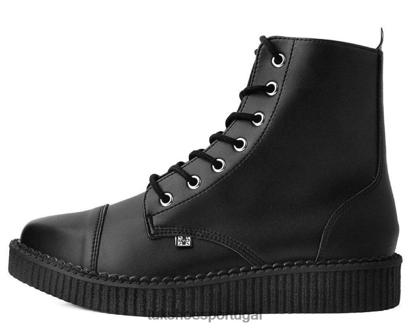 preto calçados J6V0X92 bota de amarrar pontiaguda mulheres T.U.K. Footwear