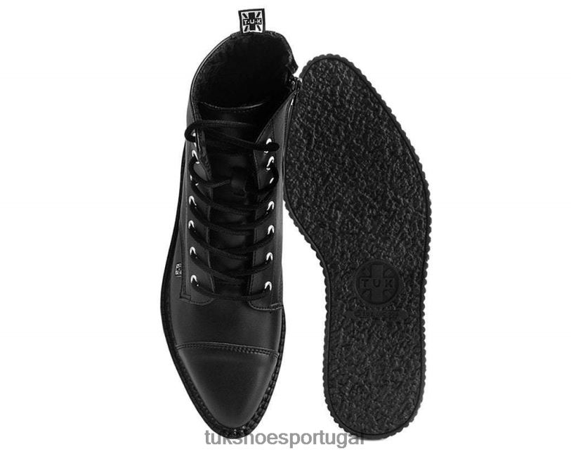 preto calçados J6V0X92 bota de amarrar pontiaguda mulheres T.U.K. Footwear