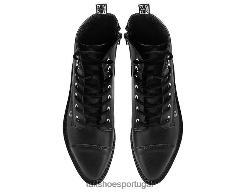 preto calçados J6V0X92 bota de amarrar pontiaguda mulheres T.U.K. Footwear