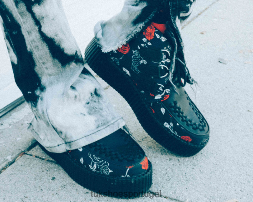 rosa preta/vermelha calçados J6V0X232 Bota chukka de 3 argolas mulheres T.U.K. Footwear