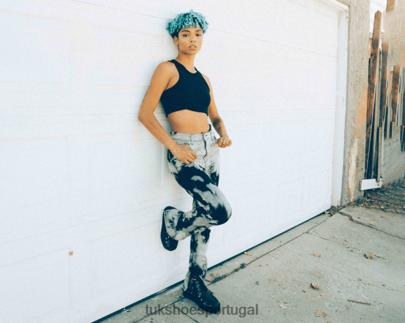 rosa preta/vermelha calçados J6V0X232 Bota chukka de 3 argolas mulheres T.U.K. Footwear