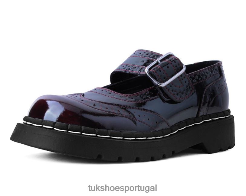 Borgonha calçados J6V0X176 sotaque gradiente mary jane mulheres T.U.K. Footwear