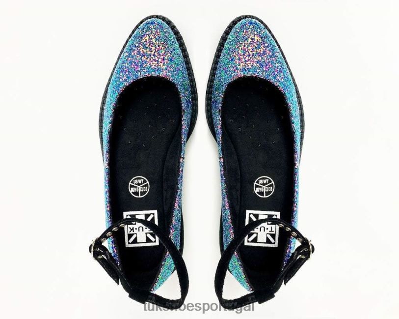 multiglitter calçados J6V0X157 Mary Jane apontada mulheres T.U.K. Footwear