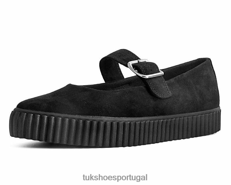 preto calçados J6V0X148 apontou ezc mary jane mulheres T.U.K. Footwear