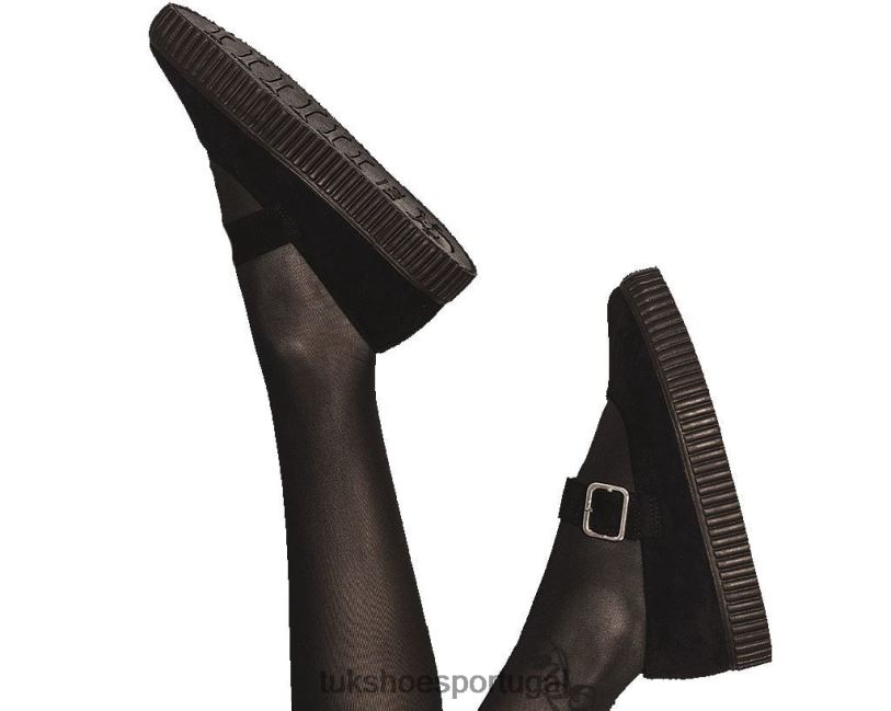 preto calçados J6V0X148 apontou ezc mary jane mulheres T.U.K. Footwear