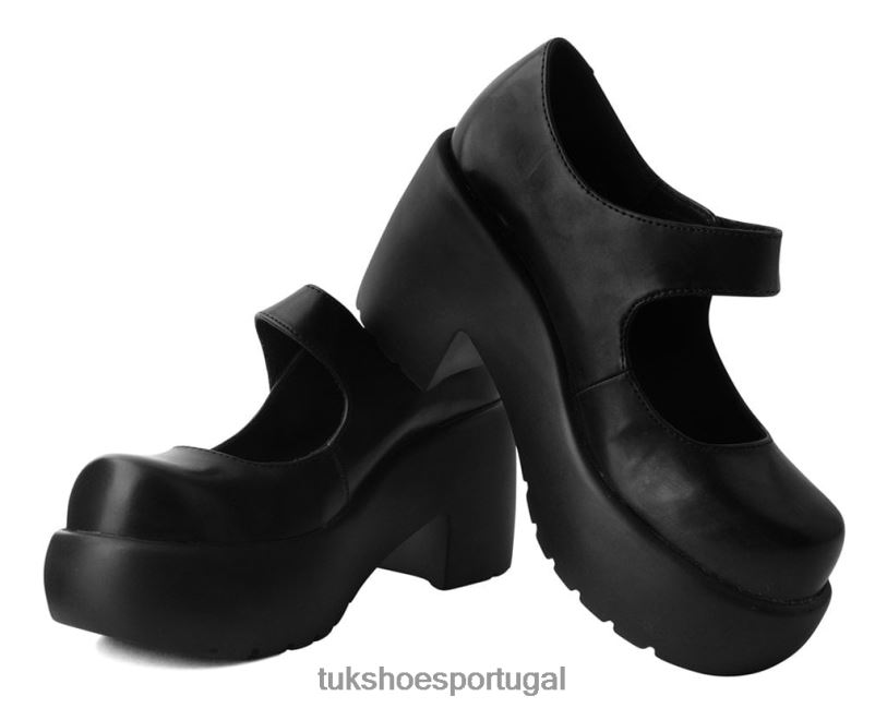 preto calçados J6V0X279 bolha anárquica plataforma mary jane mulheres T.U.K. Footwear