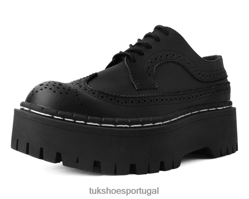preto calçados J6V0X288 sotaque de dois andares mulheres T.U.K. Footwear