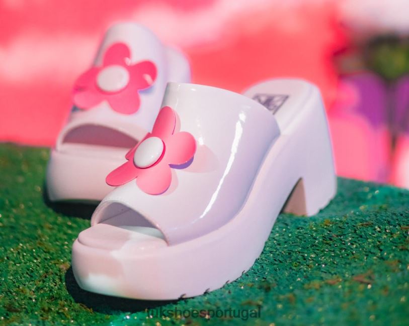 branco/rosa calçados J6V0X281 mula bolha margarida mulheres T.U.K. Footwear