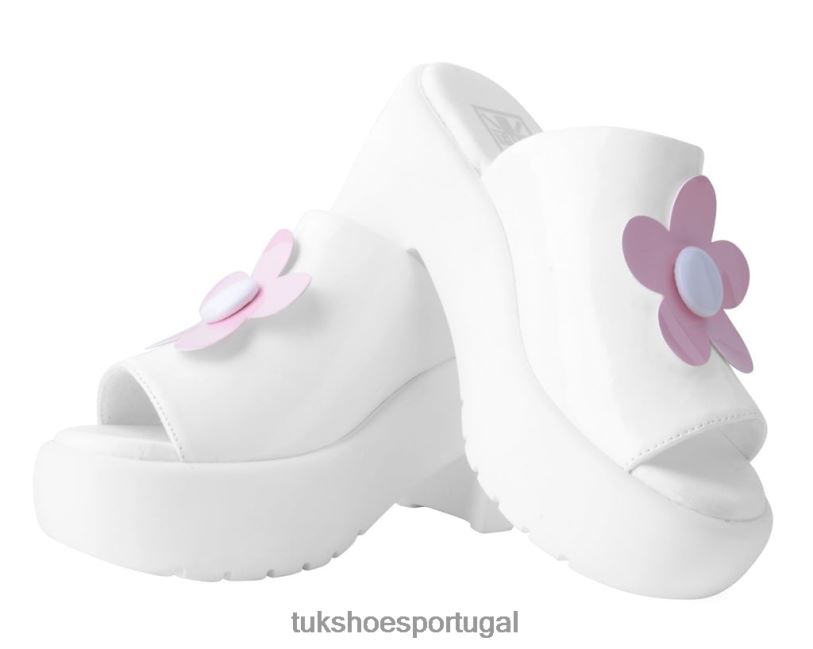 branco/rosa calçados J6V0X281 mula bolha margarida mulheres T.U.K. Footwear