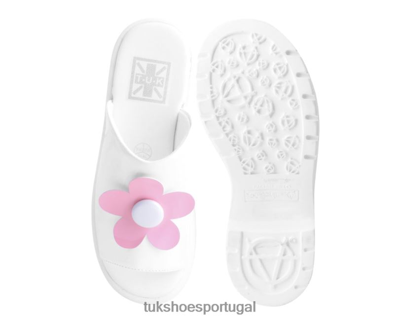 branco/rosa calçados J6V0X281 mula bolha margarida mulheres T.U.K. Footwear