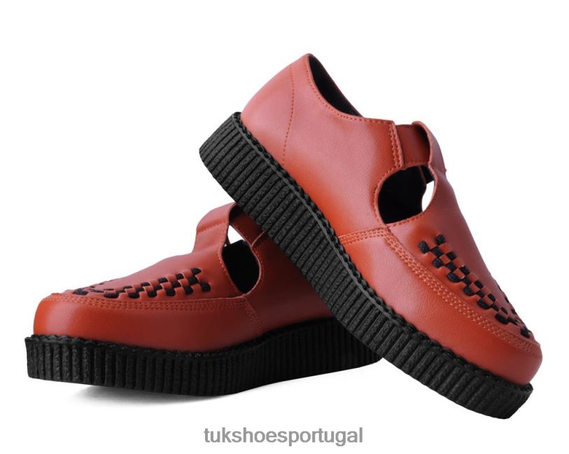 laranja calçados J6V0X111 sandália viva baixa mulheres T.U.K. Footwear