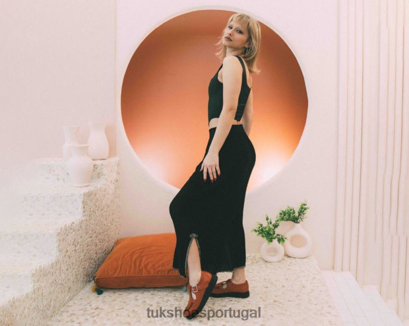 laranja calçados J6V0X111 sandália viva baixa mulheres T.U.K. Footwear