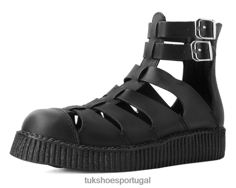 preto calçados J6V0X222 sandália gladiadora viva mulheres T.U.K. Footwear