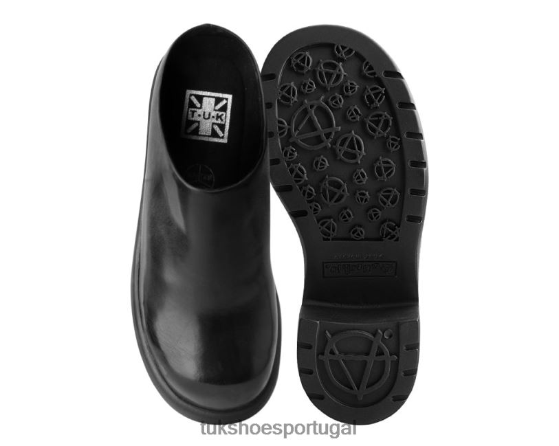 preto calçados J6V0X277 tamanco de bolha anárquica polido mulheres T.U.K. Footwear