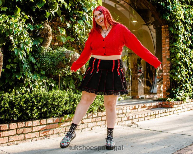 Preto branco calçados J6V0X130 trepadeira guingão mondo mulheres T.U.K. Footwear