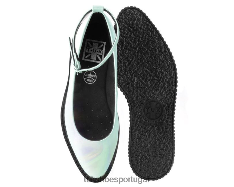 branco calçados J6V0X154 trepadeira lisa de balé pontiaguda mulheres T.U.K. Footwear