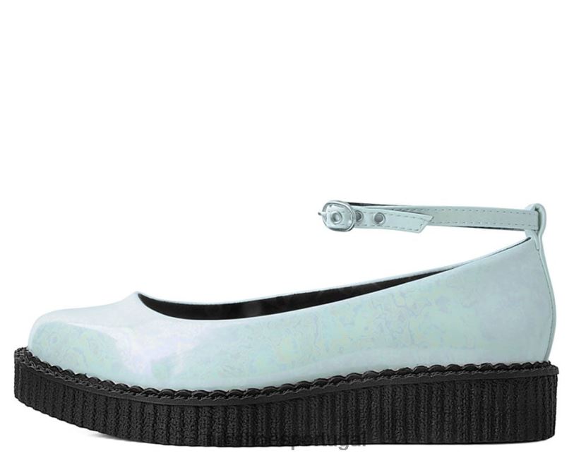 branco calçados J6V0X154 trepadeira lisa de balé pontiaguda mulheres T.U.K. Footwear