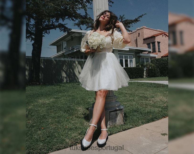 branco calçados J6V0X154 trepadeira lisa de balé pontiaguda mulheres T.U.K. Footwear