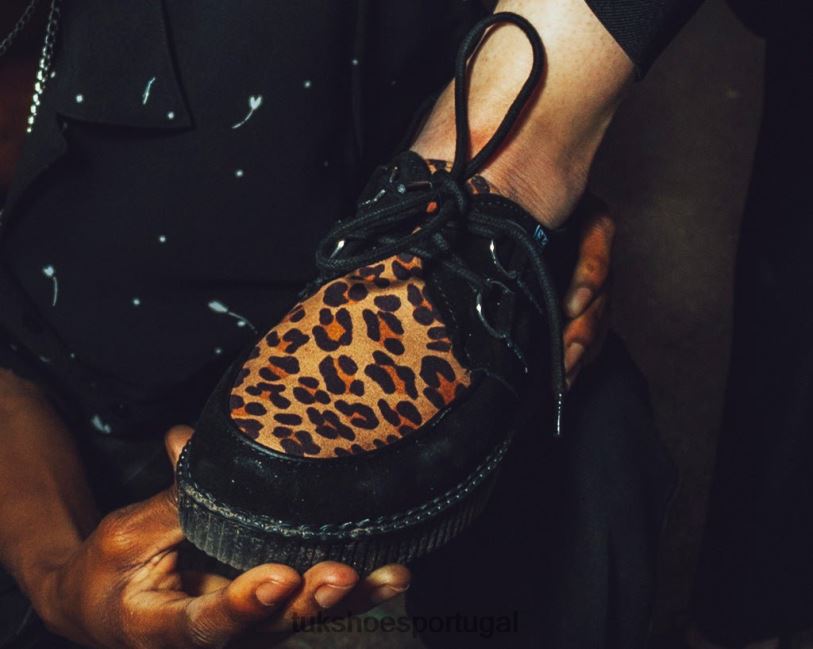 preto/leopardo calçados J6V0X14 viva trepadeira baixa mulheres T.U.K. Footwear