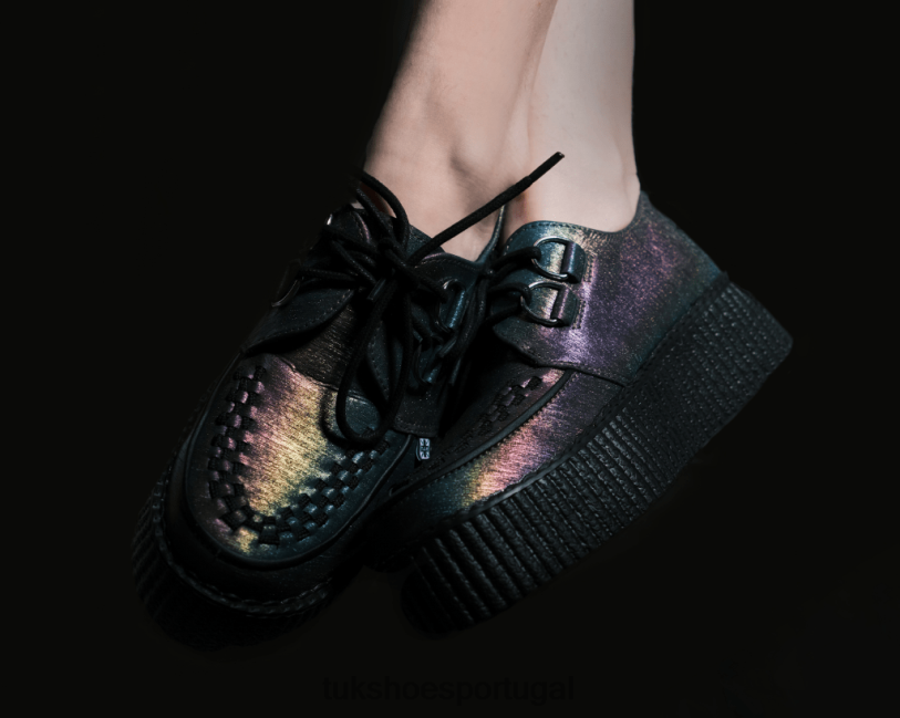 verde/roxo/azul calçados J6V0X11 meia-noite abalone viva mondo trepadeira mulheres T.U.K. Footwear